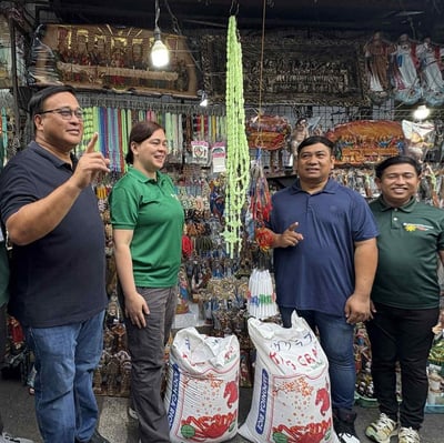 OVP Conducts Gift-Giving for Vendors at Manaoag Church