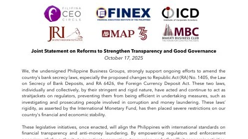 Business Groups Push for Bank Secrecy Reforms
