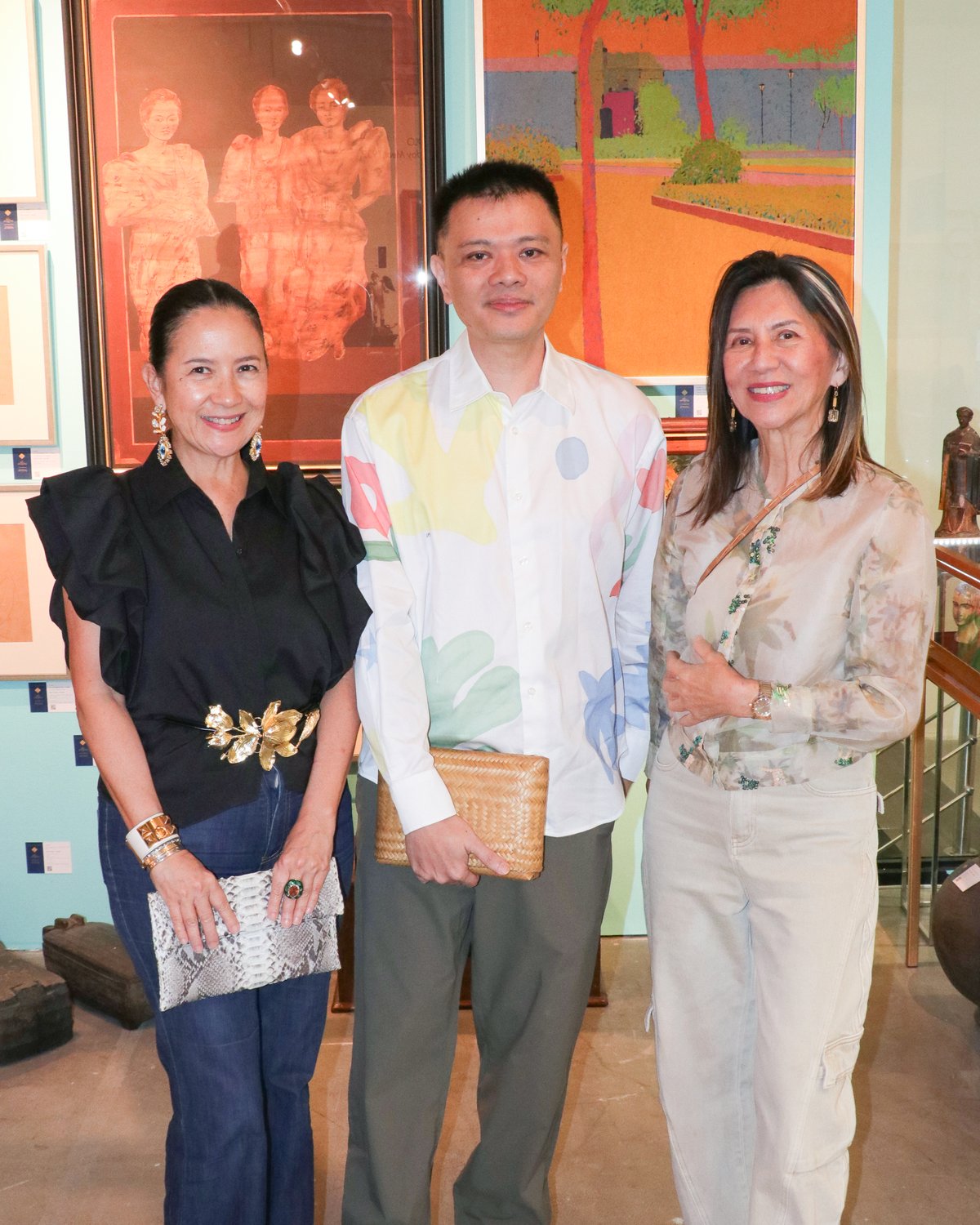 Mia Borromeo, Gino Gonzales and Lulu Tan-Gan.