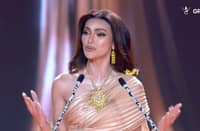 Our very own Emma Tiglao gives the most relevant answer at Miss Grand International Coronation Night
