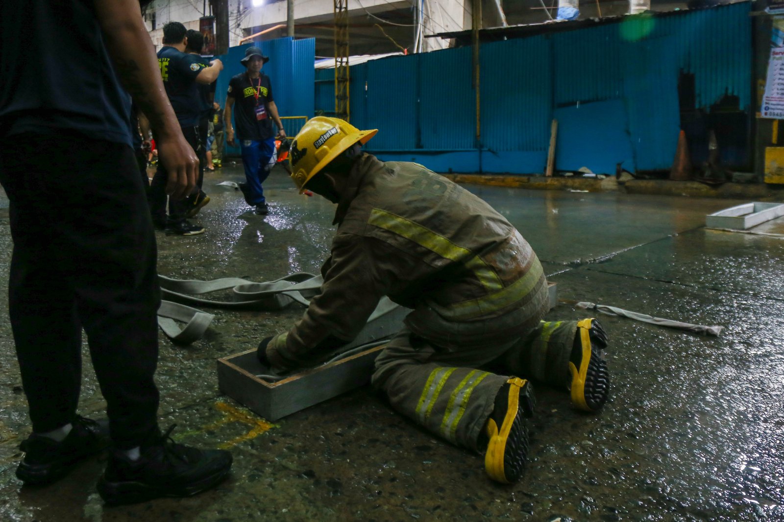 Rain did not stop the fire and rescue volunteers from different organizations in Manila from competing in the 9th Mini Fire Olympics 2025 on Sunday, 19 October 2025, at Barangay 229, Sta Cruz, Manila.
