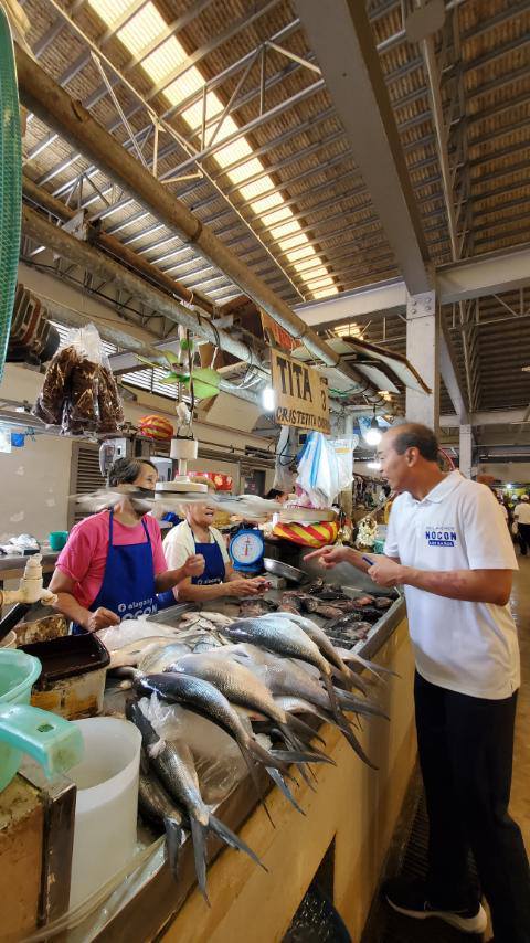 Mayor Neil Andrew Nocon frequents the Poblacion Public Market to check on the conditions of Los Baños vendors and shoppers in his style of leadership with a personal touch.