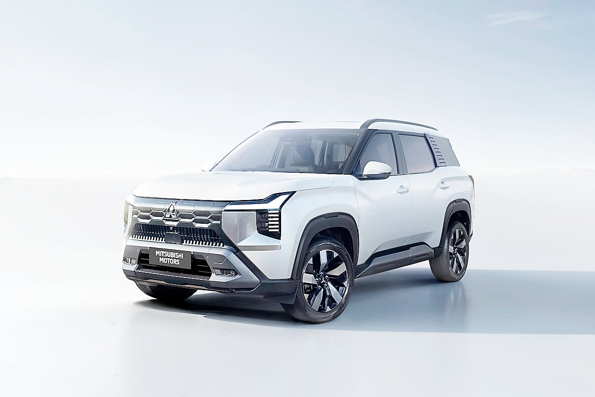 FRONT-END styling of the Mitsubishi Destinator showcases the brand’s bold Dynamic Shield design.