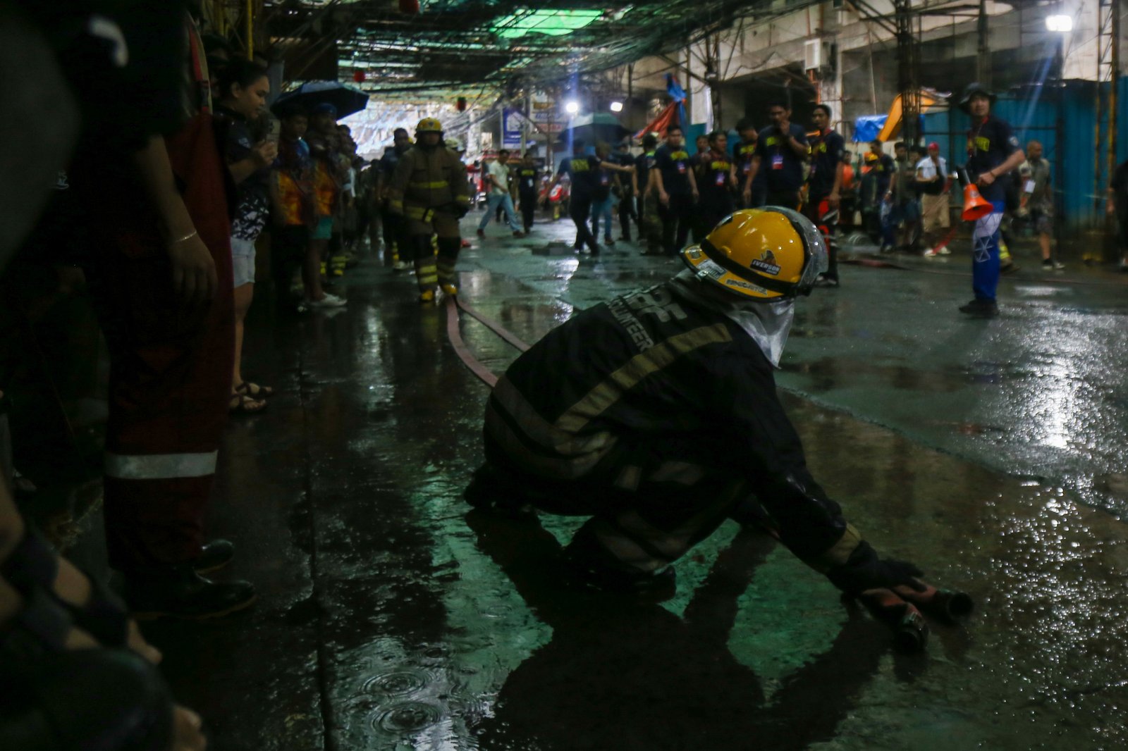 Rain did not stop the fire and rescue volunteers from different organizations in Manila from competing in the 9th Mini Fire Olympics 2025 on Sunday, 19 October 2025, at Barangay 229, Sta Cruz, Manila.