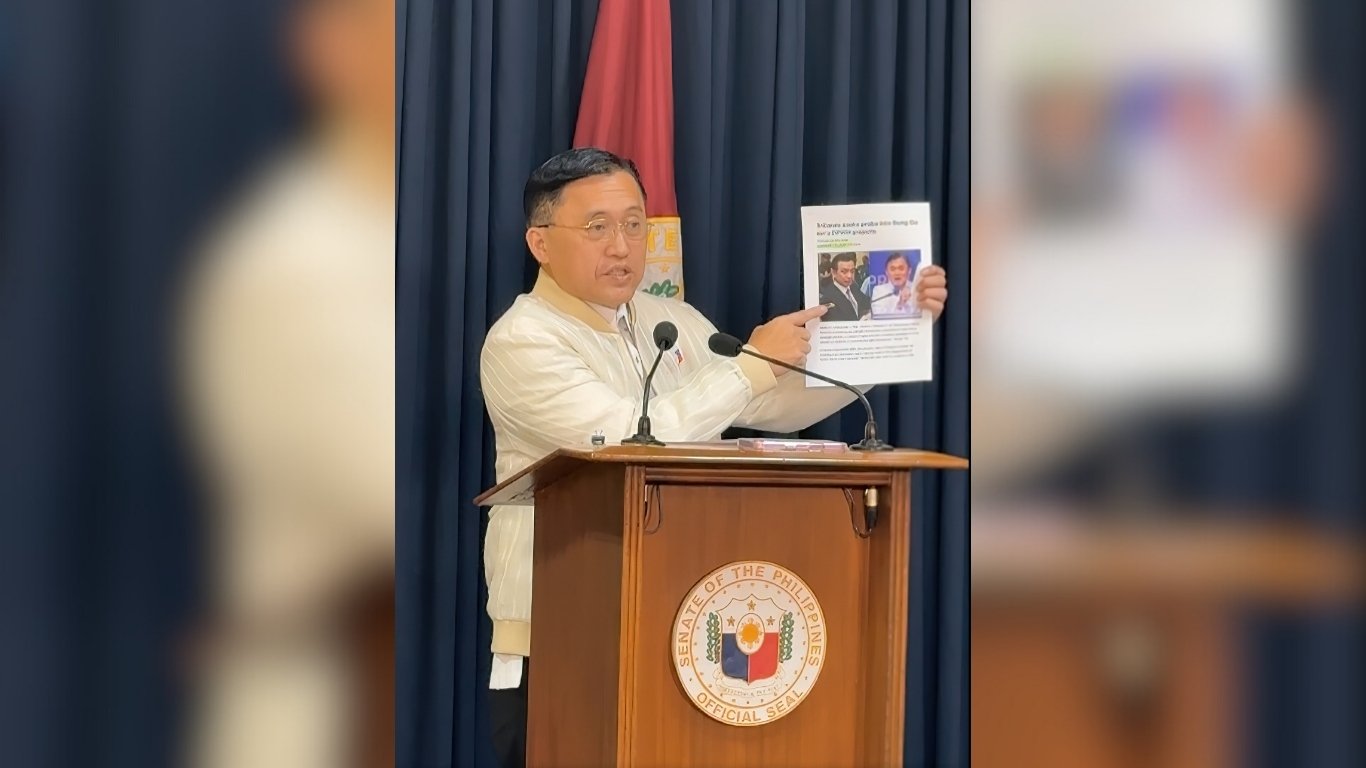 Go slams ‘recycler’ Trillanes amid 
plunder raps