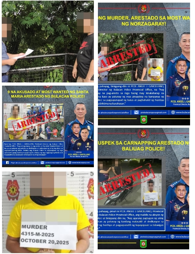 Bulacan Police Arrest 11 in Provincewide Crime Crackdown