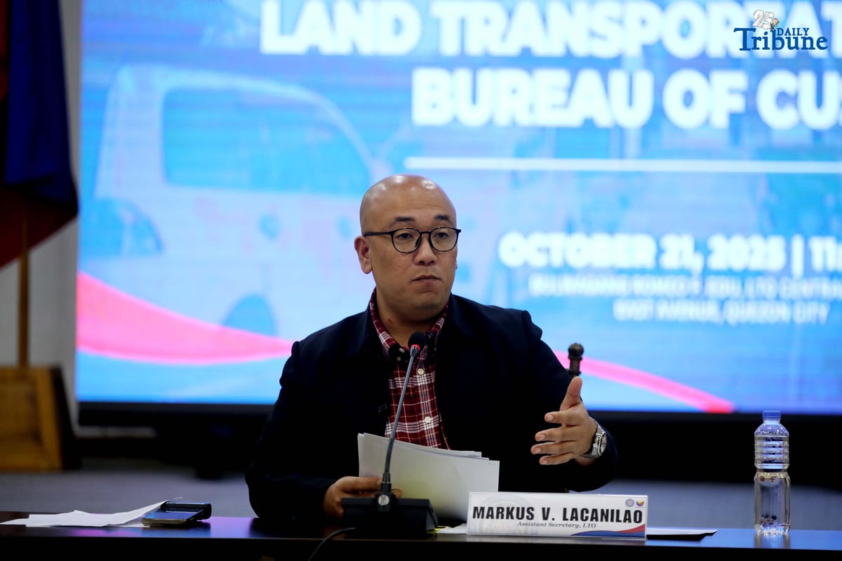 (October 21 2025) In a press conference held at Land Transportation Office LTO main office in Quezon City on Tuesday October 21 2025, LTO Chief Assistant Secretary Markus Lacanilao revealed findings that former congressman Zaldy Co’s construction firm, Sunwest Incorporated, secured more than P2 billion worth of questionable infrastructure projects in 2021, the projects included two three storey buildings costing over P499 million, and a Central Command Center valued at P946 million. All awarded to Sunwest Incorporated on February 24 2021. Photo/Analy Labor