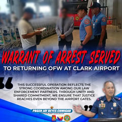 OFW held at Clark Airport for VAWC charges