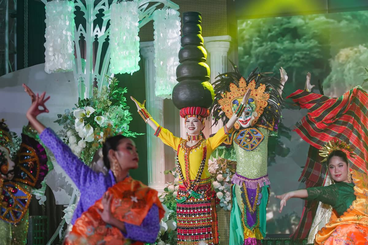 Dance performers exhibiting the Philippines’ colorful culture through their showcase