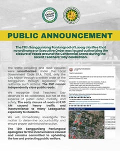 Unauthorized road closures snarl traffic during Teachers’ Day in Laoag