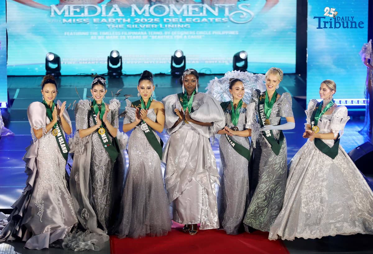 (October 22 2025) Miss Earth 2025 delegates grace the Filipiniana Terno Competition by Designers Circle Philippines, celebrating 25 years of “Beauties for a Cause.” The event was held at the DENR Events Place, Visayas Avenue, Diliman, Quezon City, on Wednesday, 22 October 2025. Photo/ Analy Labor