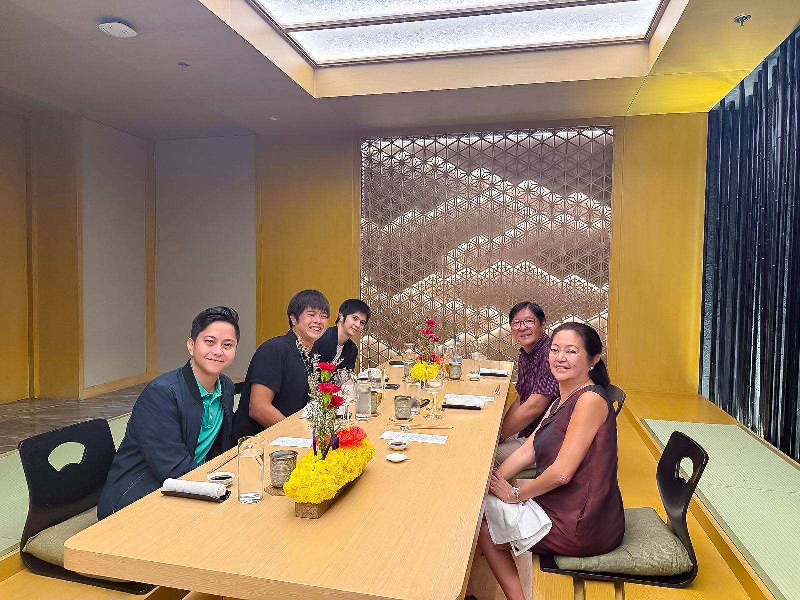 Rare dinner with the boys