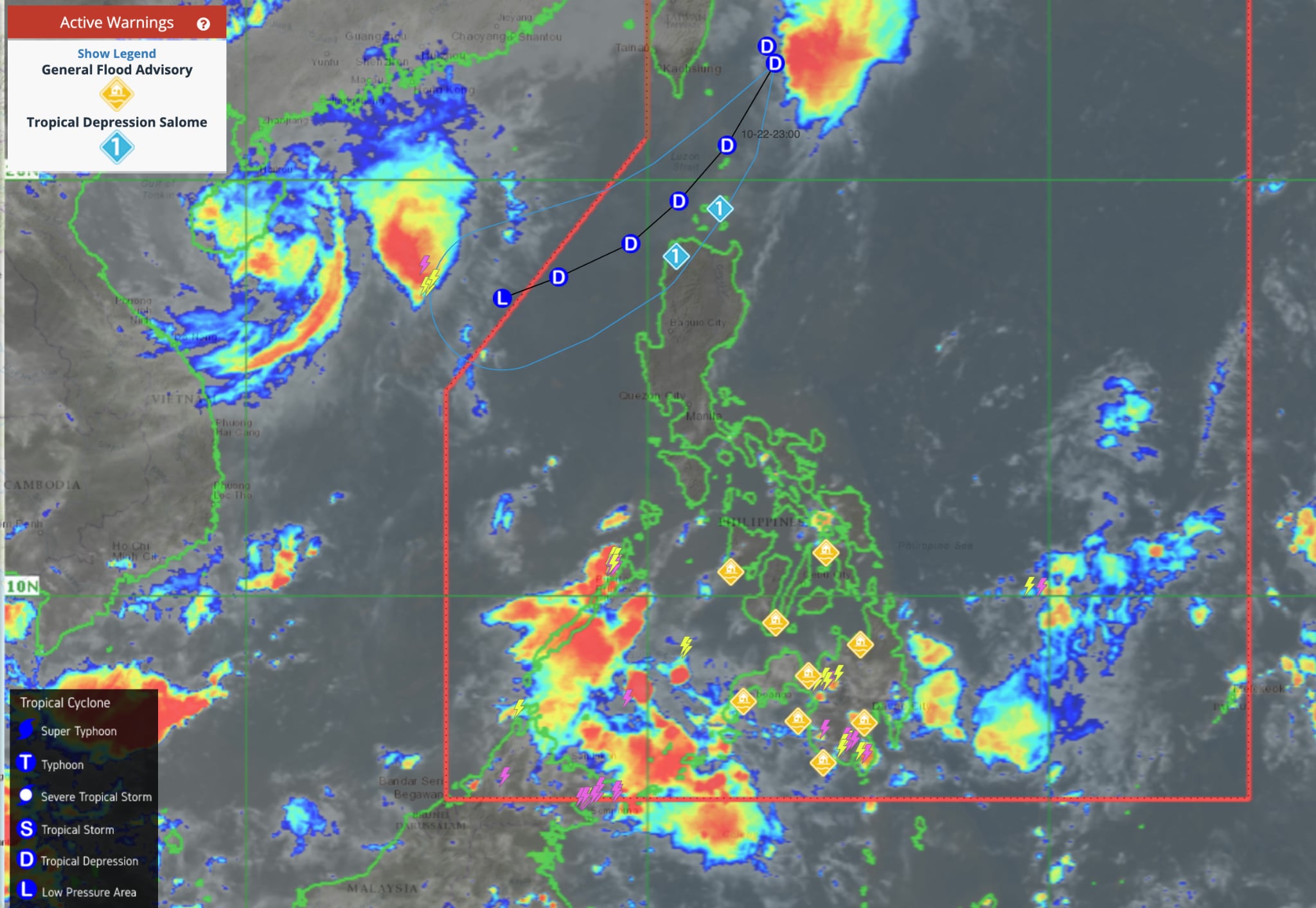Tropical Depression Salome remains stationary near Batanes