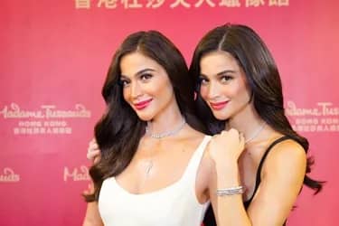 Boxing Legend Manny Pacquiao, Miss Universe Queens Pia Wurtzbach and Catriona Gray, Broadway Star Lea Salonga and Actress Host Anne Curtis waz figures at Madame Tussauds