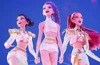 Zoey, Rumi and Mira of Huntr/x.
