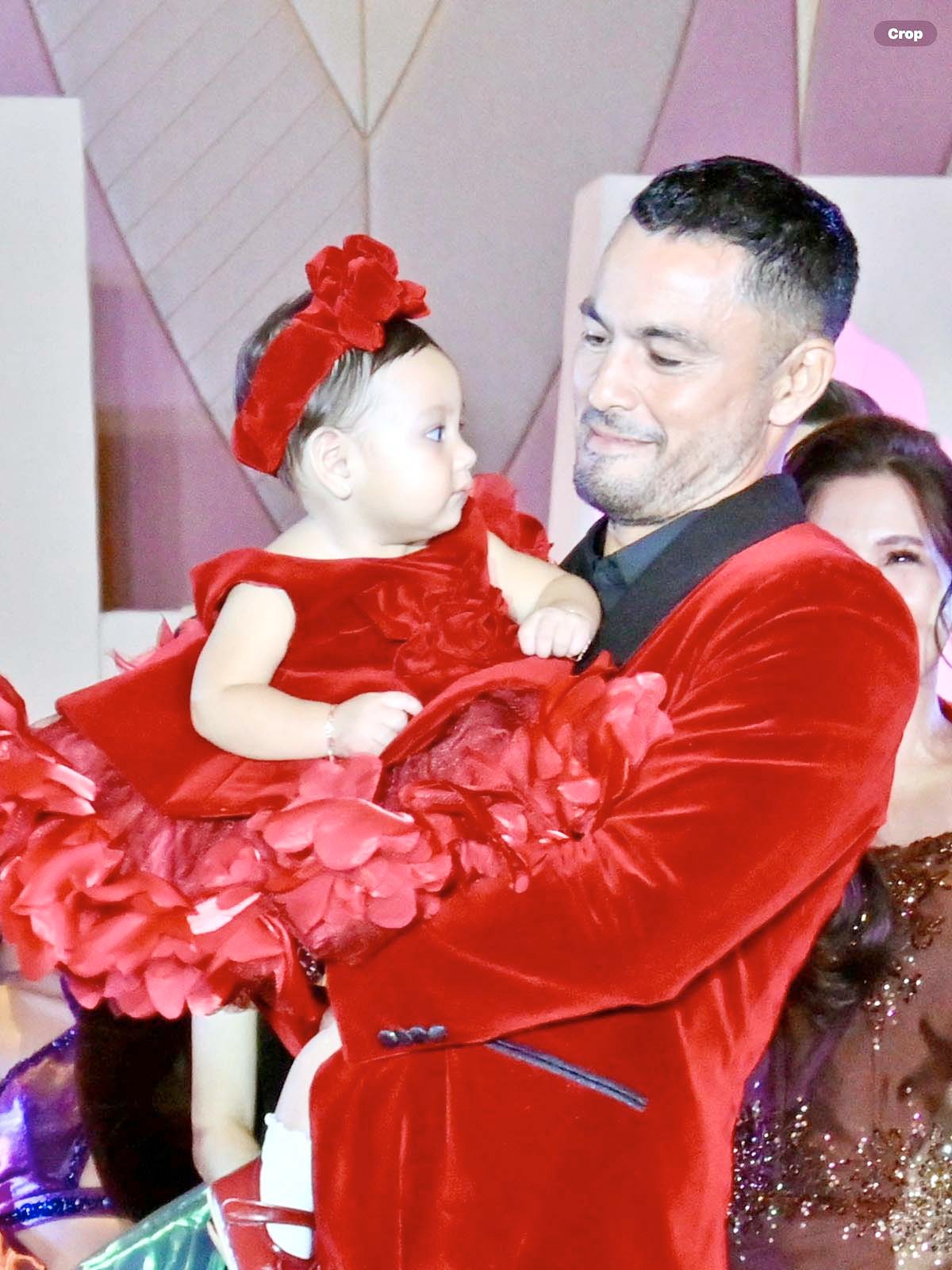 Derek Ramsay and his baby.