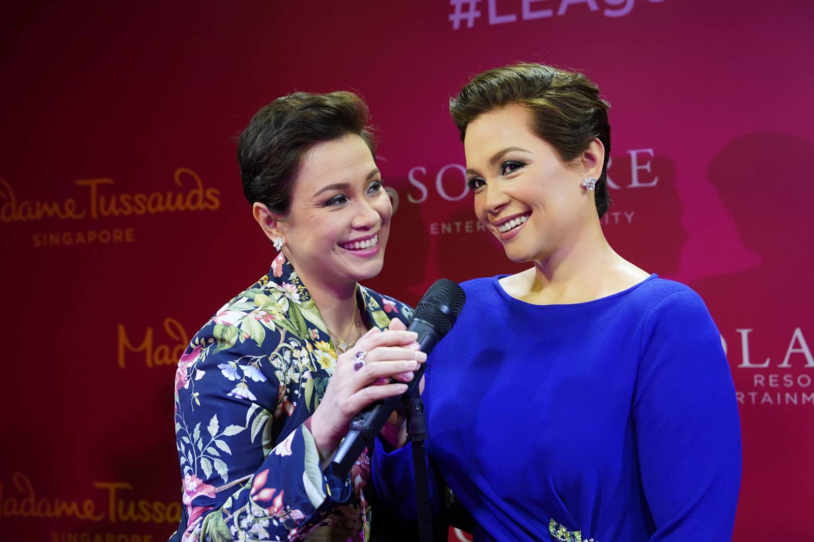 Boxing Legend Manny Pacquiao, Miss Universe Queens Pia Wurtzbach and Catriona Gray, Broadway Star Lea Salonga and Actress Host Anne Curtis waz figures at Madame Tussauds