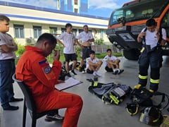 Airport responders undergo firefighting training at Bicol