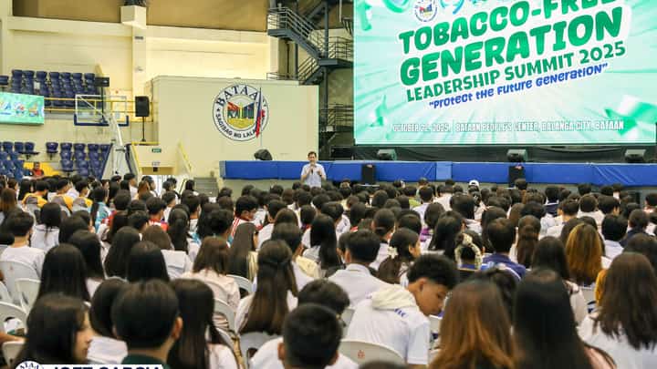 The Province of Bataan held the Tobacco Free Generation (TFG) Leadership Summit at the Bataan People’s Center in Balanga City, Bataan, on 22 October 2025.