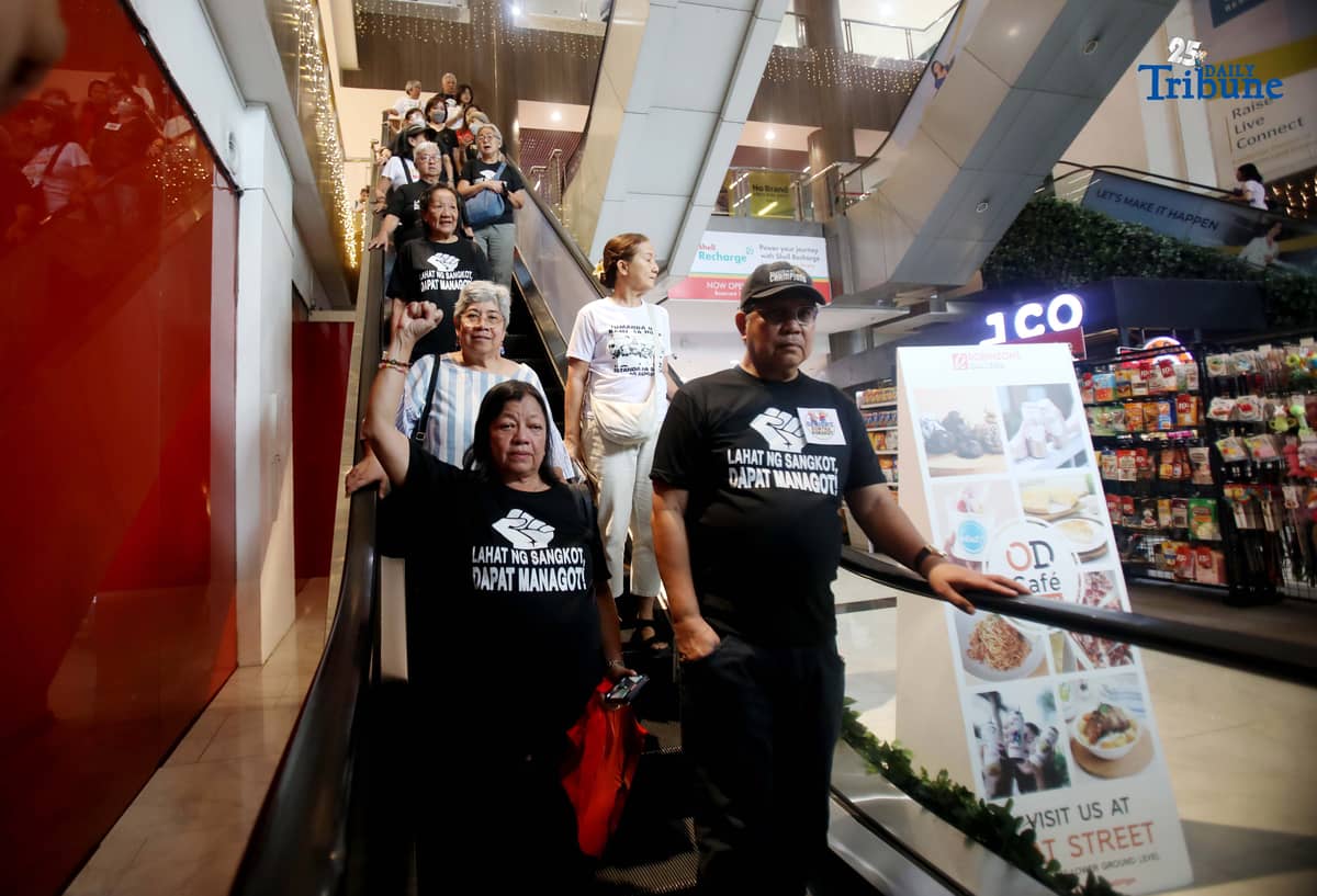 Senior citizens gathered at Robinsons Galleria on 25 October 2025, for the Seniors Kontra Kurakot Protest Walk, where they walked around the mall to symbolize their ongoing fight against corruption and their call for greater transparency and accountability in government.