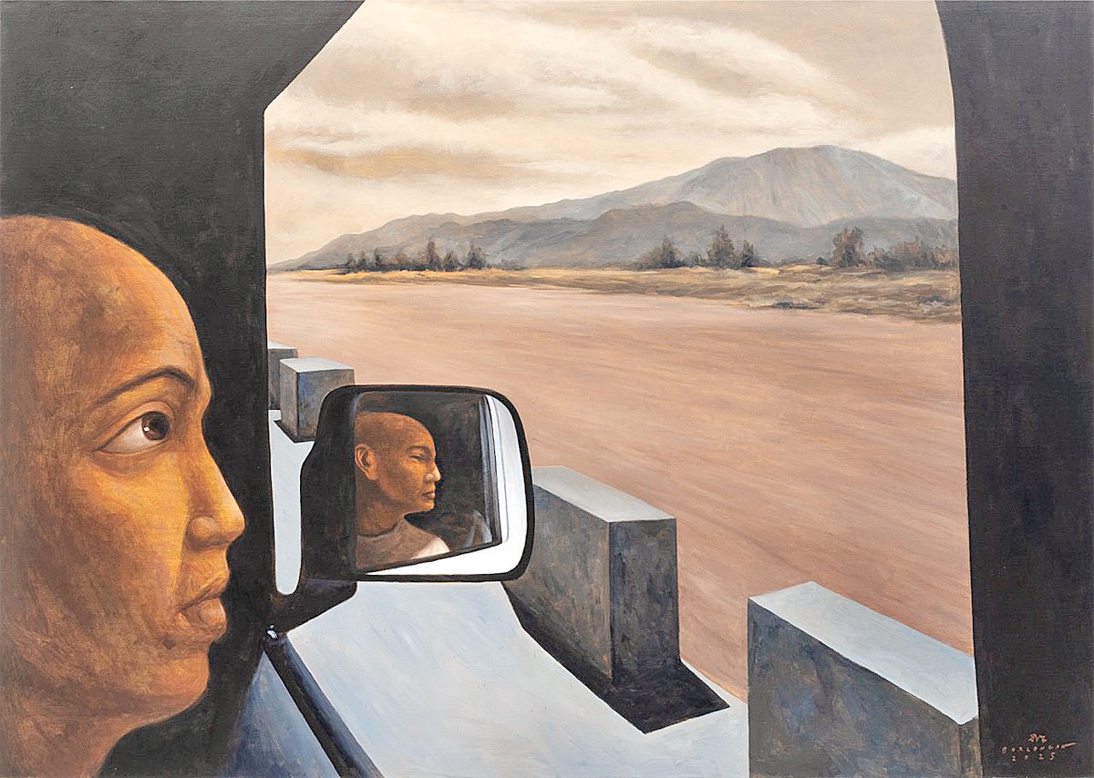 Sabangan, 2025, acrylic on canvas, 60 x 84 inches