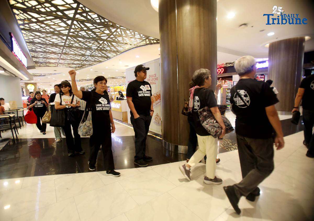 Senior citizens gathered at Robinsons Galleria on 25 October 2025, for the Seniors Kontra Kurakot Protest Walk, where they walked around the mall to symbolize their ongoing fight against corruption and their call for greater transparency and accountability in government.