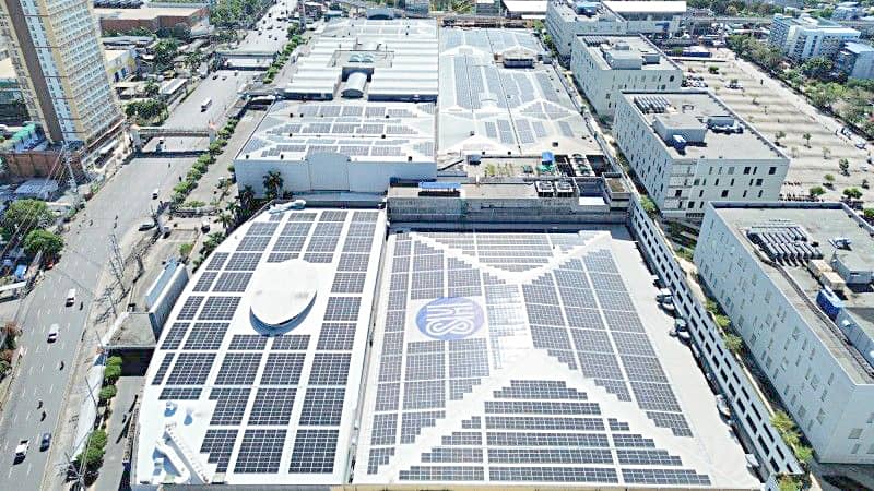 SM City Fairview’s rooftop solar photovoltaic system.