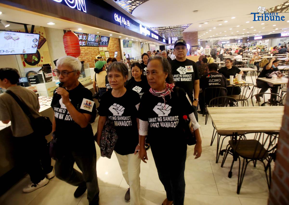 Senior citizens gathered at Robinsons Galleria on 25 October 2025, for the Seniors Kontra Kurakot Protest Walk, where they walked around the mall to symbolize their ongoing fight against corruption and their call for greater transparency and accountability in government.