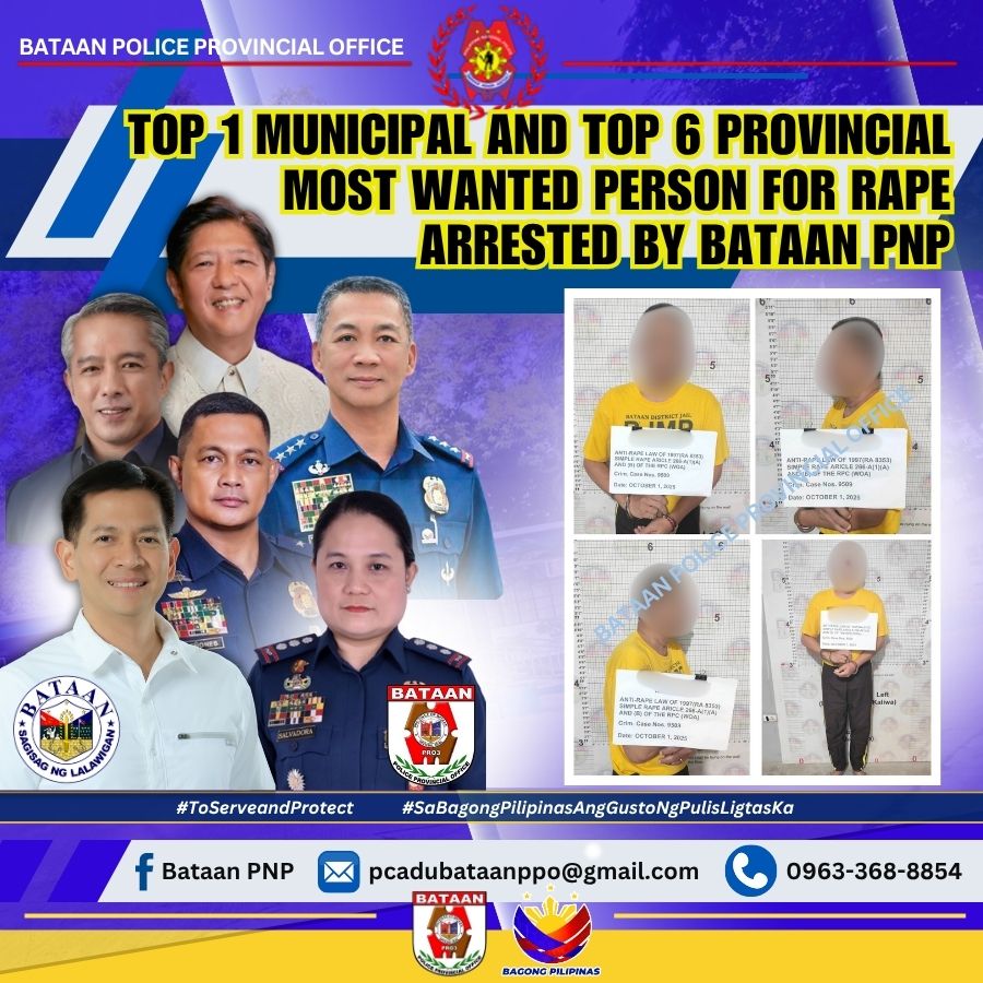 Pilar’s top wanted person arrested inside Bataan jail