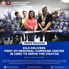 DILG opens first 911 regional command center in Cebu