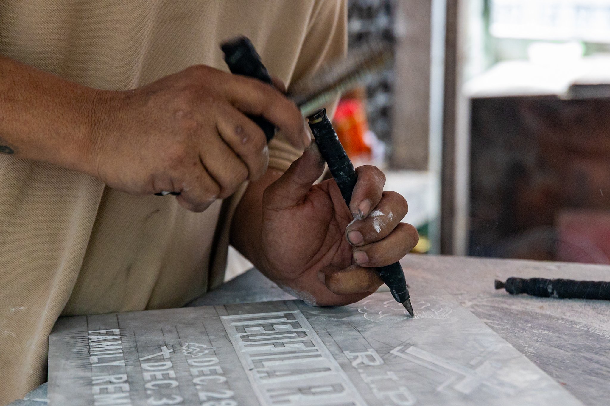 Tombstone maker
