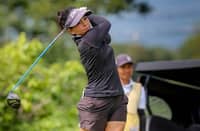 CHANELLE Avaricio dazzles with a birdie-spree to card a 4-under 68 that gave her the lead in the first round of the ICTSI South Pacific Golf Classic at the South Pacific Golf and Leisure Estate in Davao City.