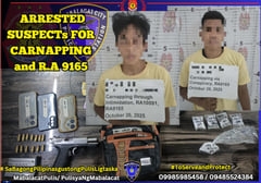 Mabalacat police nab 2 in carnapping, drug bust