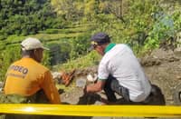 The elders and community leaders of the Igorots (people of the mountains) ask blessings, guidance, forgiveness and protection from "Kabunyan" or the Creator and the "adi kaila" (the unseen or the spirits of the ancestors and loved ones who went ahead) in every occasion and incidents. Elders of Bontoc led the conduct of "Khaeb di uminoman" to appease the "adi kaila" and the blessings of Kabunyan to continue to guide the people who participated in the search and retrieval of the victims of a vehicular mishap on October 27, 2025, On October 28, an elder led a ritual to ask the guidance and protection of "Kabunyan" in the resumption of the search for the remaining two victims, hours later, the body of the fourth victim and as found near the crash site. The responders are still searching for the 5th victim.
| Aldwin Quitasol. Photos Courtesy of Bontoc MDRRMO.