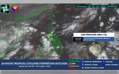 PAGASA tracks LPA outside PAR; four weather systems to impact Phl
