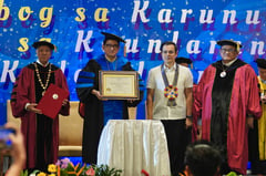 PLM awards honorary doctorate to Senator Bam Aquino
