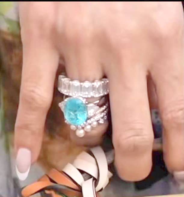 Paraiba tourmaline ring.