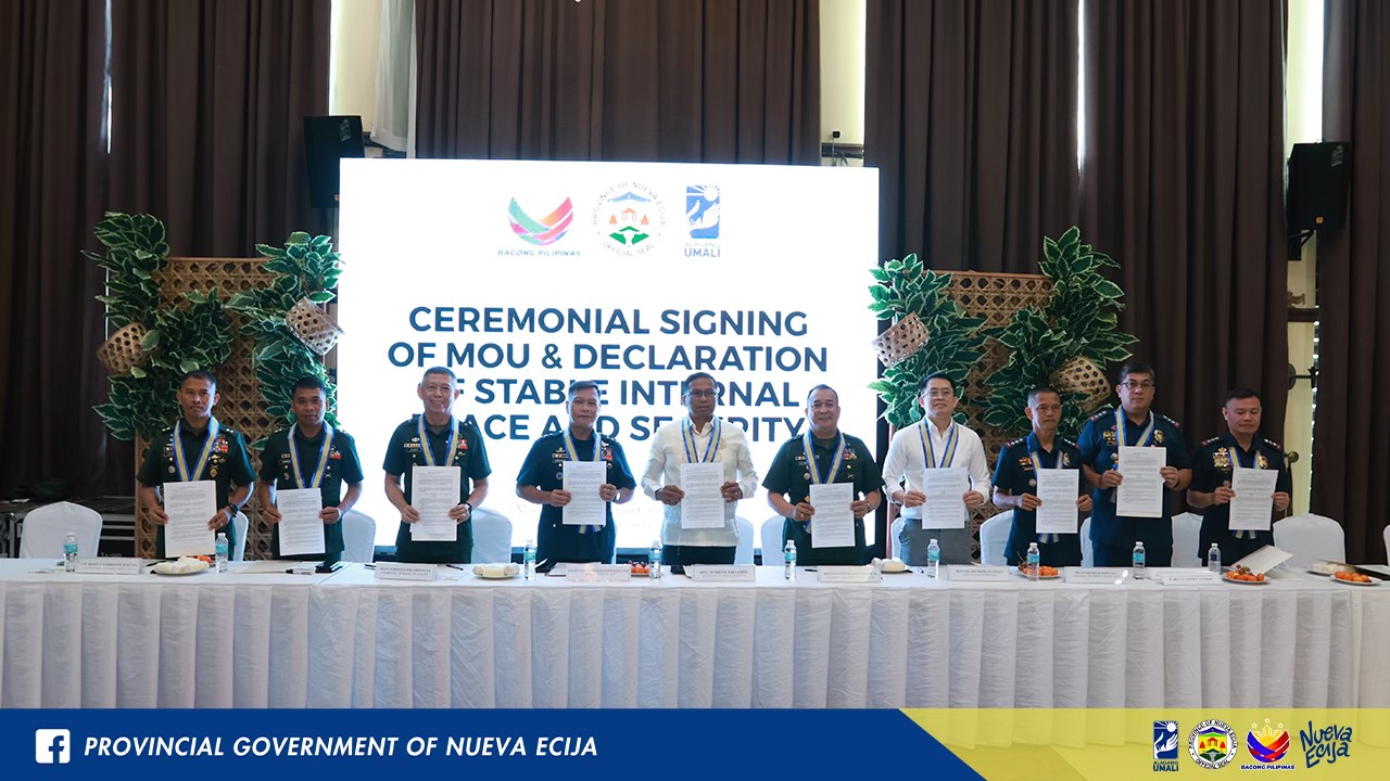 Nueva Ecija now under stable internal peace and security