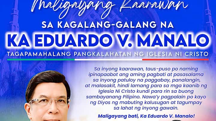 Maligayang Kaarawan sa Kagalang-galang na Ka Eduardo V. Manalo