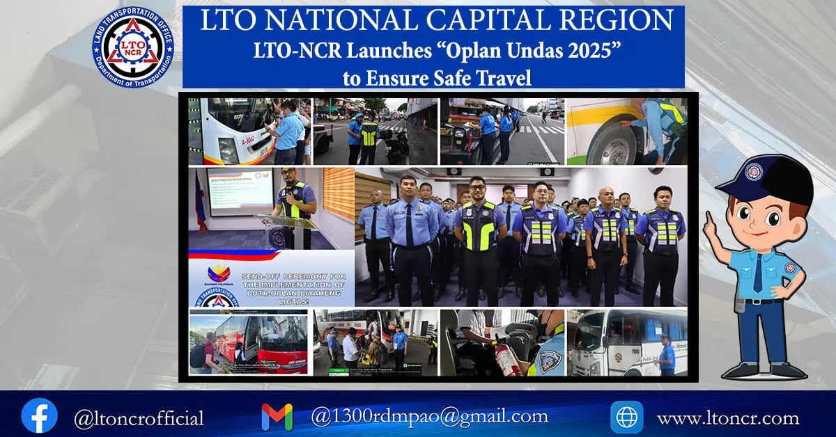 LTO-NCR launches ‘Oplan Undas 2025’ for road safety, smooth travel