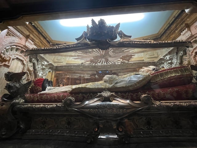 St John Bosco's
incorrupt body.