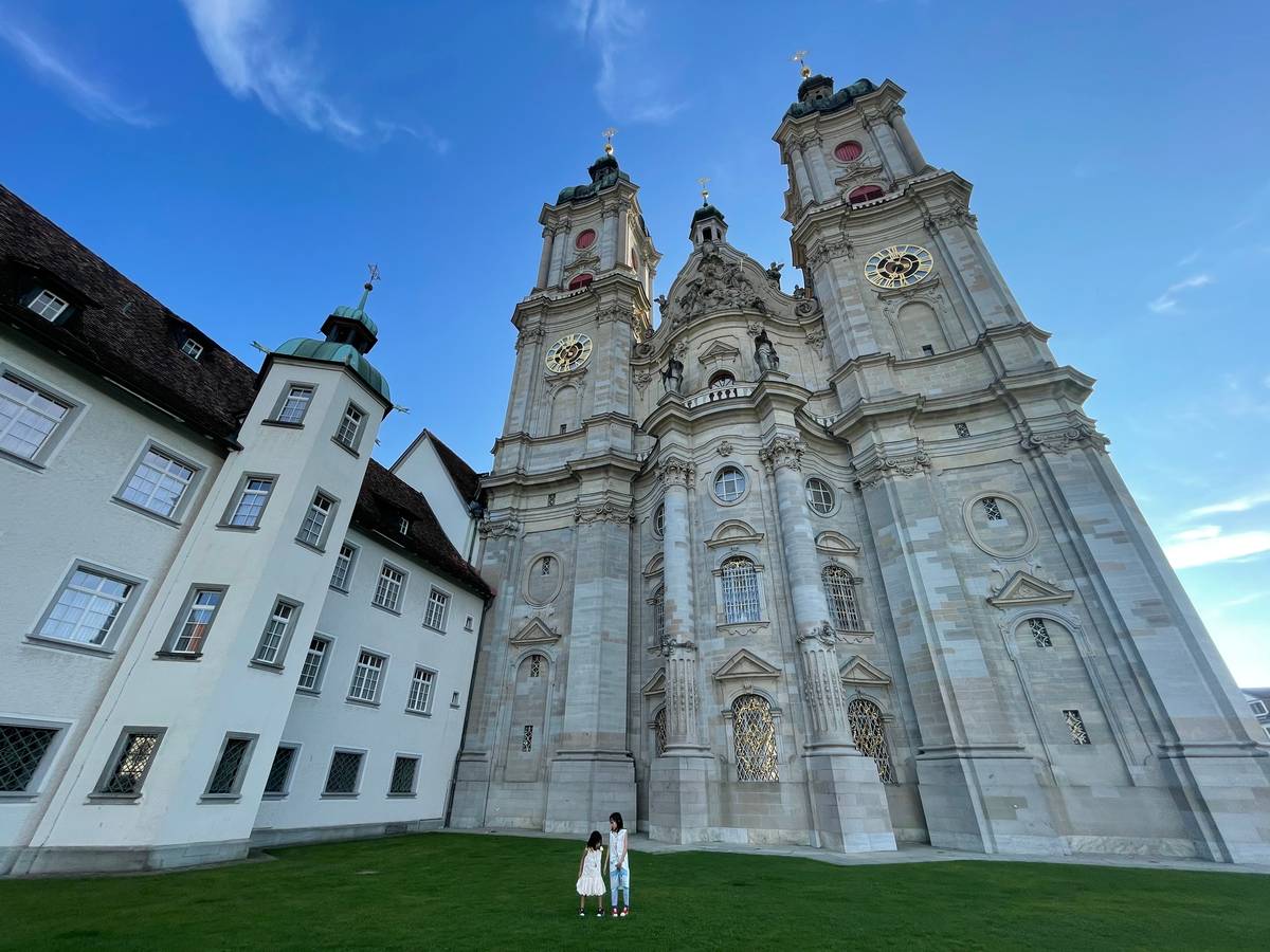 Twin-tower church of St. Gallen.