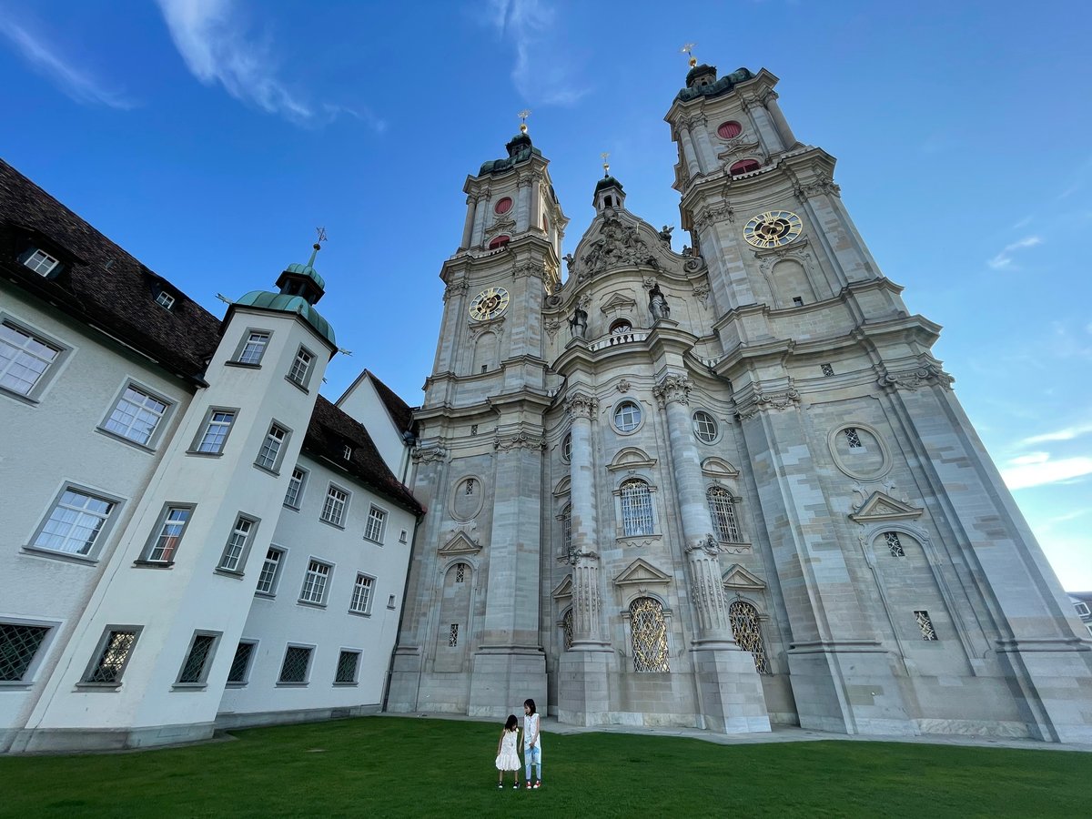 Twin-tower church of St. Gallen.