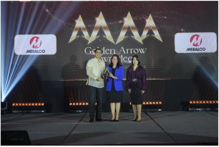 Meralco receives Four-Golden Arrow recognition at the 2025 Golden Arrow Awards