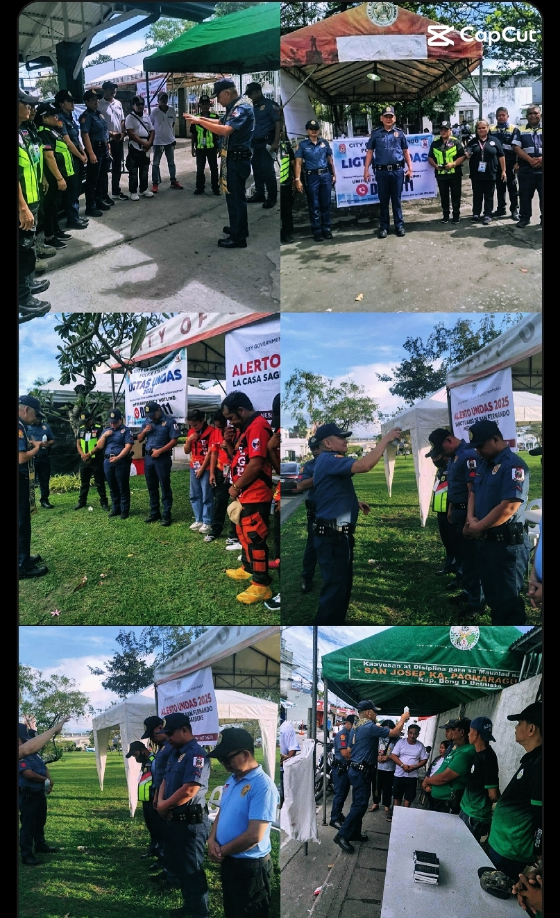 Blessing the protectors: PRO3 chaplain uplifts cops on Undas duty