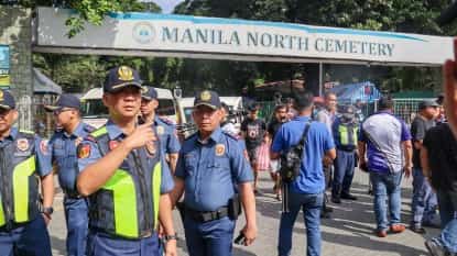 Acting PNP Chief, Police Lieutenant General Jose Melencio Nartatez Jr. personally inspected Manila North Cemetery on Saturday to ensure a safe Undas 2025.
