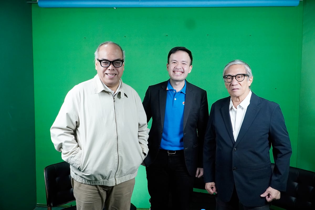 A consequence of longer lifespans, with Filipinos now living longer, would be the need for financial preparation, as sustaining retirement could require around 40 percent more savings, InLife chief product and innovation officer Jose Eduardo Ang (center) told Straight Talk hosts Chito Lozada (left) and Teddy Montelibano.