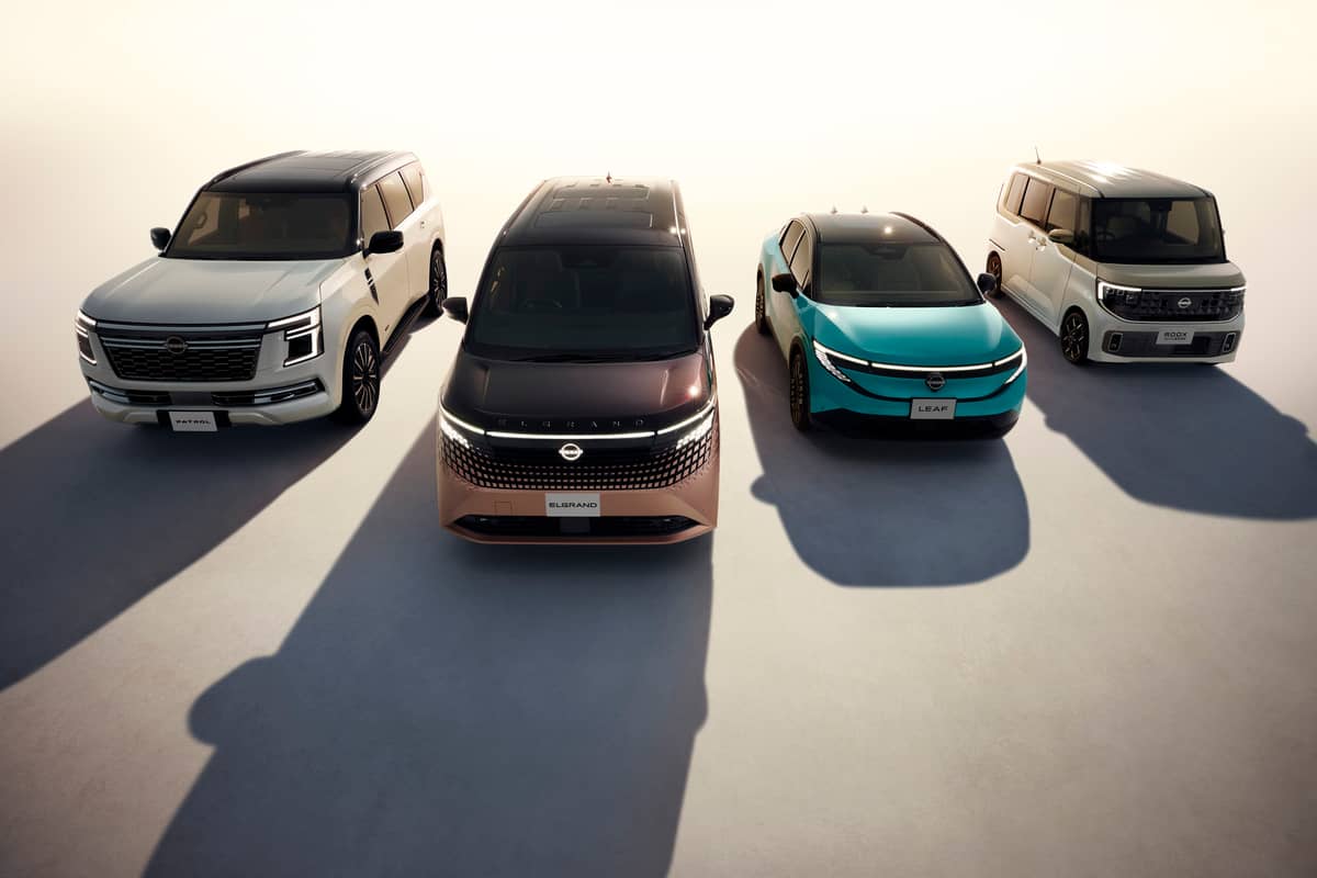NISSAN lineup highlights the brand’s diverse range at the Japan Mobility Show 2025.