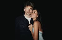 Charles Leclerc and Alexandra Saint Mleux