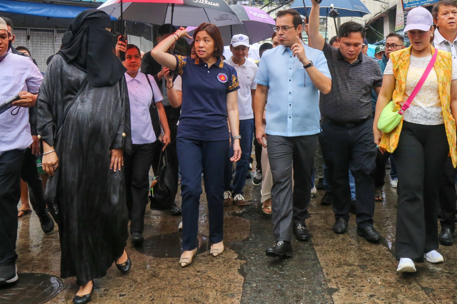 DBM Secretary Amenah Pangandaman joins Manila City Mayor Francisco “Isko” Moreno and local officials for a site inspection of the proposed Quiapo Halal Town in Barangay 384, Manila, on 3 November 2025. The project aims to promote inclusive economic growth and support the Muslim community through sustainable development and halal tourism initiatives.